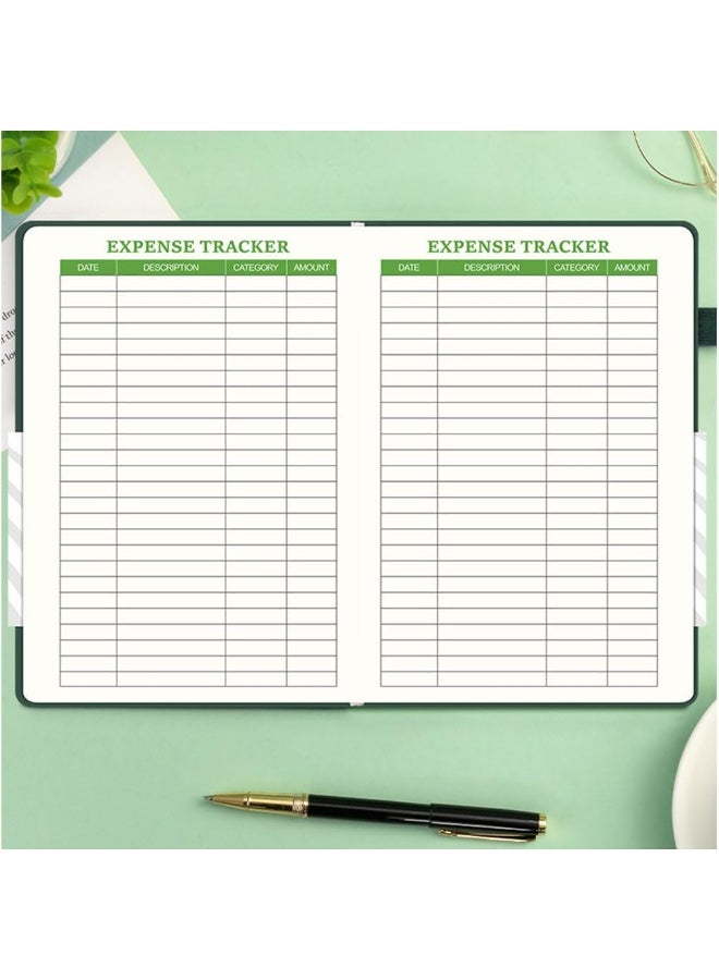 fantasize Budget Planner, Daily/Weekly/Monthly Expense Tracker Notebook, Finance Planner and Accounts Book, Faux Leather Hardcover Financial Organizer, A5 Undated Bill Organizer with Pen Pocket (Blue) - Image 3